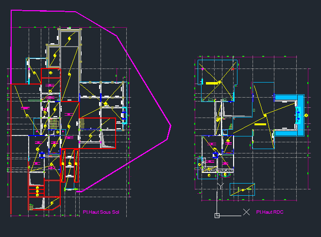 Concrete formwork plan execution drawing